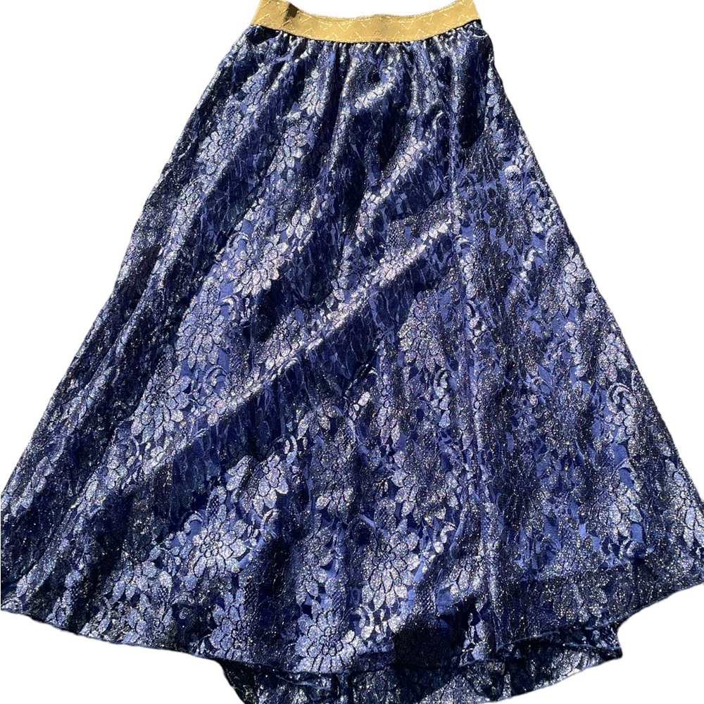 Elegant Blue‎ Lace Skirt